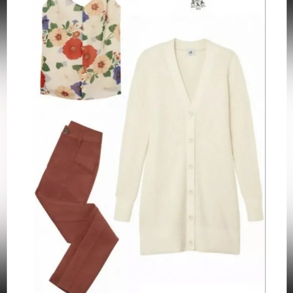 🌸 Cabi New NWT Book Club Cardigan #4099 Ivory Large